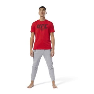 Spodnie Męskie Reebok UFC Fan Gear Joggers Szare PL 16NMXKB